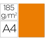 Cartulina guarro din a4 naranja 185 gr paquete 50 hojas
