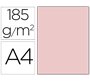 Cartulina guarro din a4 rosa 185 gr paquete 50 hojas