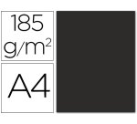 Cartulina guarro din a4 negro 185 gr paquete 50 hojas