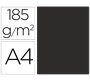 Cartulina guarro din a4 negro 185 gr paquete 50 hojas