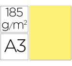 Cartulina guarro din a3 amarillo 185 gr paquete 50 hojas