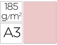 Cartulina guarro din a3 rosa 185 gr paquete 50 hojas