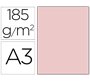 Cartulina guarro din a3 rosa 185 gr paquete 50 hojas