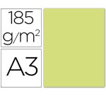 Cartulina guarro din a3 verde manzana 185 gr paquete 50 hojas