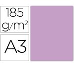 Cartulina guarro din a3 lila 185 gr paquete 50 hojas