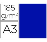 Cartulina guarro din a3 azul ultramar 185 gr paquete 50 hojas