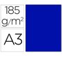 Cartulina guarro din a3 azul ultramar 185 gr paquete 50 hojas