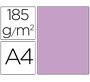 Cartulina guarro din a4 lila 185 gr paquete 50 hojas