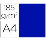 Cartulina guarro din a4 azul ultramar 185 gr paquete 50 hojas