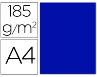 Cartulina guarro din a4 azul ultramar 185 gr paquete 50 hojas