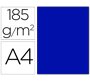 Cartulina guarro din a4 azul ultramar 185 gr paquete 50 hojas