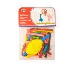 Globo 100% latex biodegradable para modelar + inflador bolsa de 10 unidades