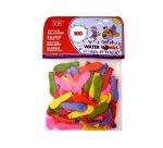 Globo 100% latex biodegradable de agua bolsa de 100 unidades colores surtidos