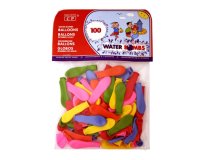 Globo 100% latex biodegradable de agua bolsa de 100 unidades colores surtidos