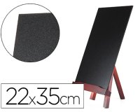 Pizarra negra liderpapel caballete de madera con superficie para rotuladores tipo tiza 22x35cm