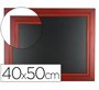 Pizarra negra liderpapel mural de madera con superficie para rotuladores tipo tiza 40x50cm