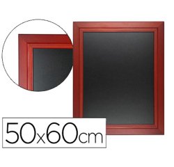 Pizarra negra liderpapel mural de madera con superficie para rotuladores tipo tiza 50x60cm
