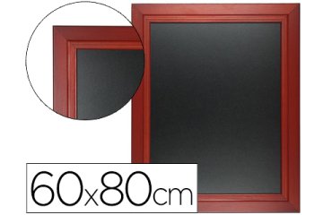 Pizarra negra liderpapel mural de madera con superficie para rotuladores tipo tiza 60x80cm