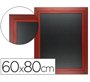 Pizarra negra liderpapel mural de madera con superficie para rotuladores tipo tiza 60x80cm