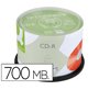 Cd-r q-connect capacidad 700mb duracion 80min velocidad 52x bote de 50 unidades