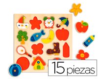 Puzle diset siluetas 15 piezas