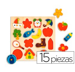 Puzle diset siluetas 15 piezas