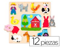 Puzle Diset silueta granja