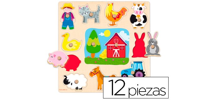 Puzle Diset silueta granja