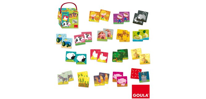 Juego Diset didáctico memo granja