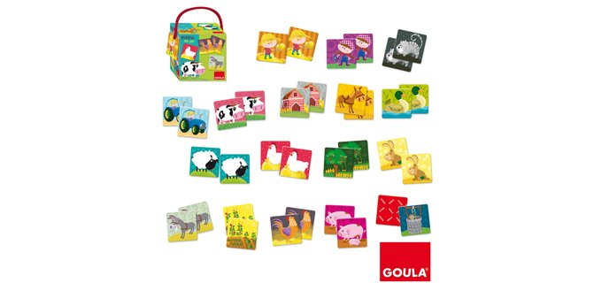 Juego Diset didáctico memo granja