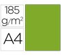 Cartulina guarro din a4 verde manzana 185 gr paquete 50 hojas