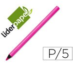 Lapices fluorescente liderpapel jumbo neon rosa