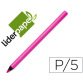 Lapices fluorescente liderpapel jumbo neon rosa