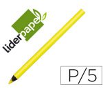 Lapices fluorescente liderpapel jumbo neon amarillo