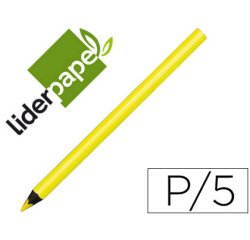 Lapices fluorescente liderpapel jumbo neon amarillo