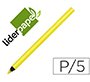Lapices fluorescente liderpapel jumbo neon amarillo