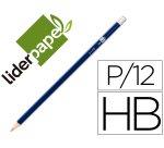 Lapices de grafito sin goma liderpapel hb triangular