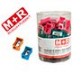 Sacapuntas m+r 304 plastico rectangular 1 uso colores surtidos