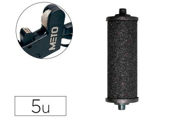 Rodillo entintador meto tovel tinta color negro pack de 5 unidades