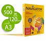 Papel fotocopiadora navigator din a3 120 gramos paquete de 500 hojas