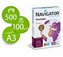 Papel fotocopiadora navigator din a3 100 gramos paquete de 500 hojas
