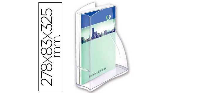 Revistero cep ellypse plastico transparente