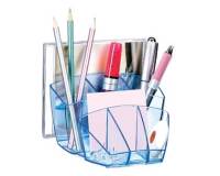 Organizador sobremesa cep confor ice blue plastico transparente celeste