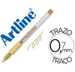Boligrafo artline 1900 softline tinta aceite metalico oro