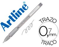 Boligrafo artline 1900 softline tinta aceite metalico plata