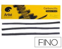 Carboncillo artist fino 3-4 mm caja de 10 unidades