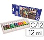 Pintura oleo artist caja carton de 12 colores surtidos tubo de 12 ml