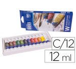 Acuarela artist caja carton de 12 colores surtidos 12 ml