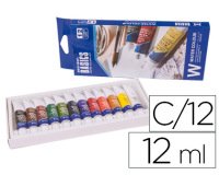 Acuarela artist caja carton de 12 colores surtidos 12 ml