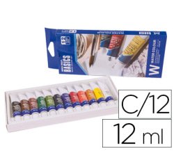 Acuarela artist caja carton de 12 colores surtidos 12 ml